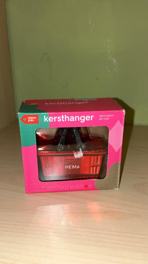 Kersthanger nieuw in doosje Hema winkelmandje, Ophalen of Verzenden, Nieuw