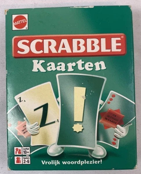 Scrabble kaartspel Mattel familiespel, Coolsingel 104, 3011 AG Rotterdam, Netherlands, Mattel, Verzenden, Een of twee spelers