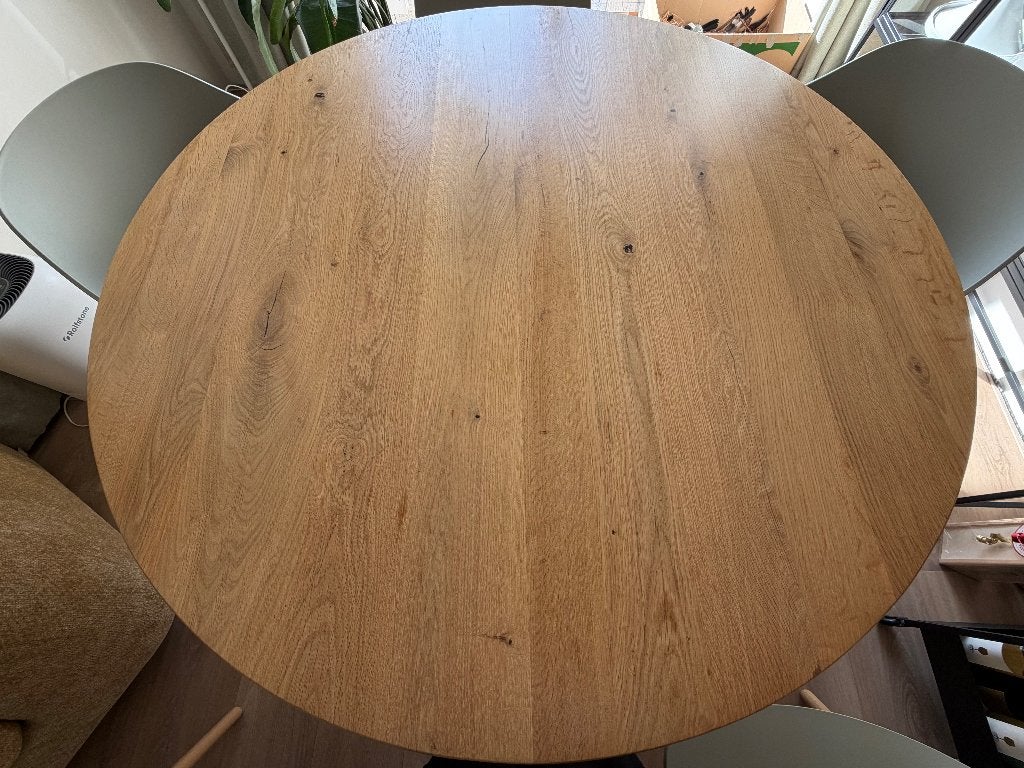 Foto 7 van eettafel massief eikenhout