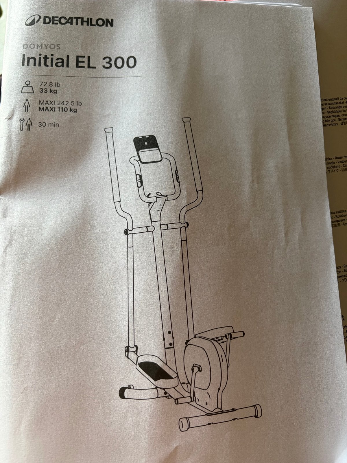 Domyos Initial EL 300 Crosstrainer - Zo goed als nieuw, Ophalen, Armen, Zo goed als nieuw, Crosstrainer