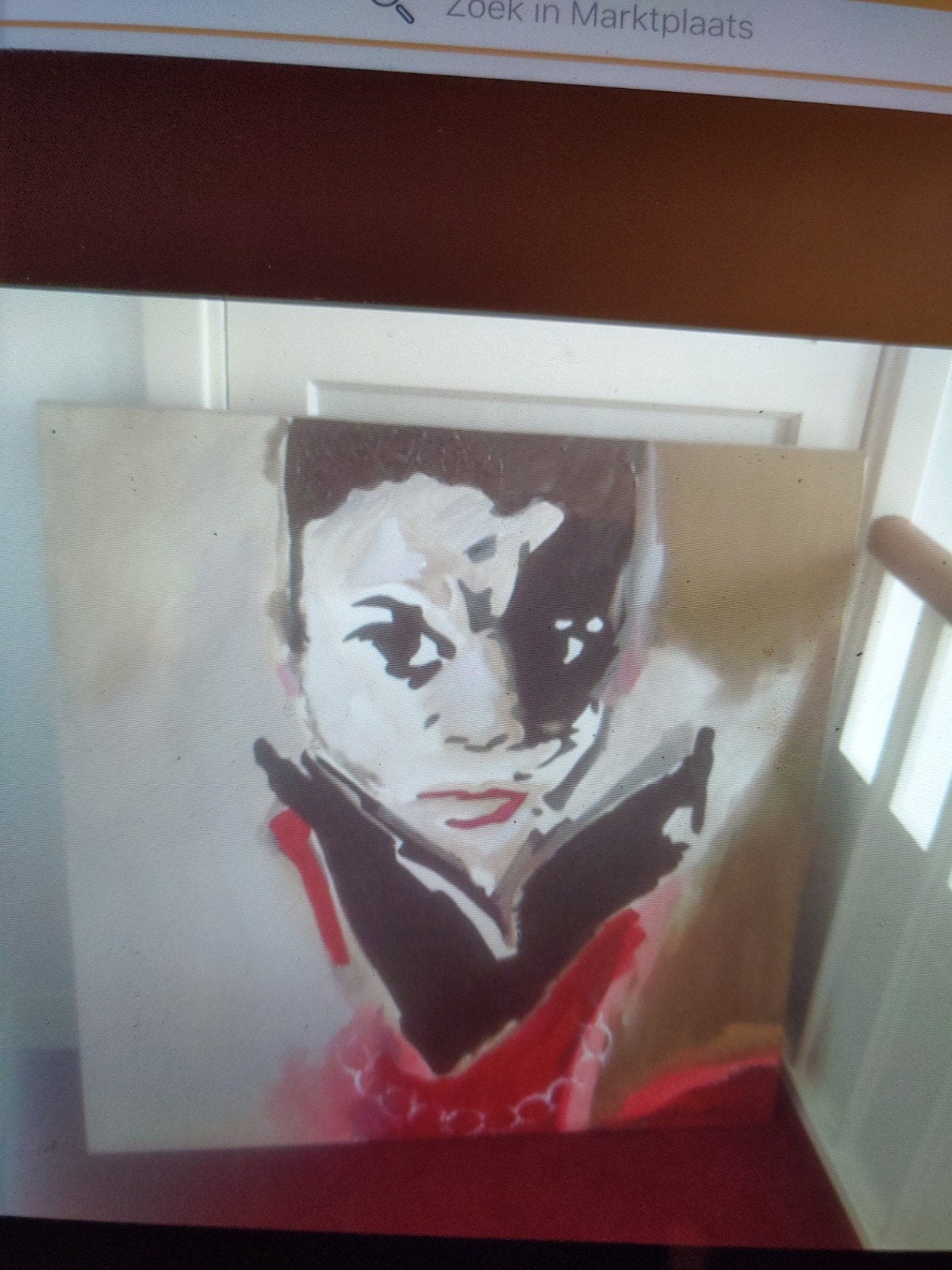 Modern olieverf schilderij., Ophalen
