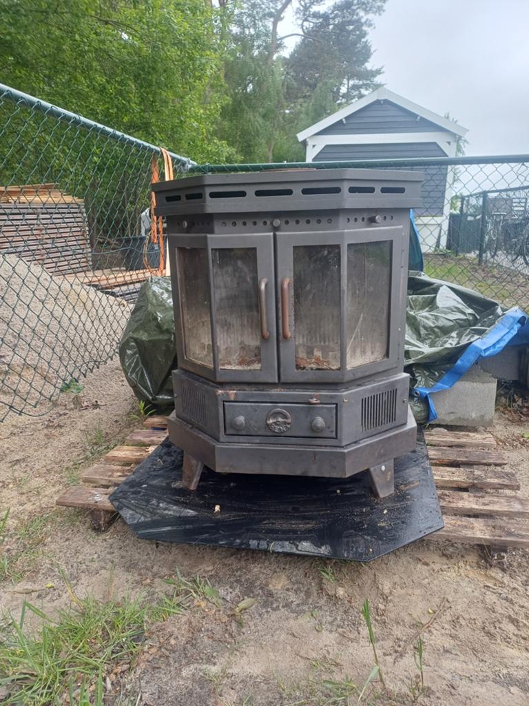 Hout kachel, Huis en Inrichting, Kachels, Ophalen, Gebruikt, Hout, Houtkachel