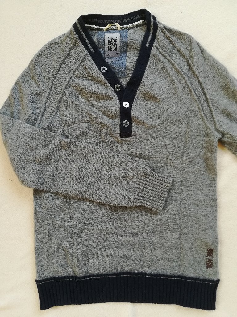 PME Bare Metal trui grijs blauw wol maat M - Nieuw -, Kleding | Heren, Maat 52/54 (L), PME Bare Metal, Blauw, Nieuw