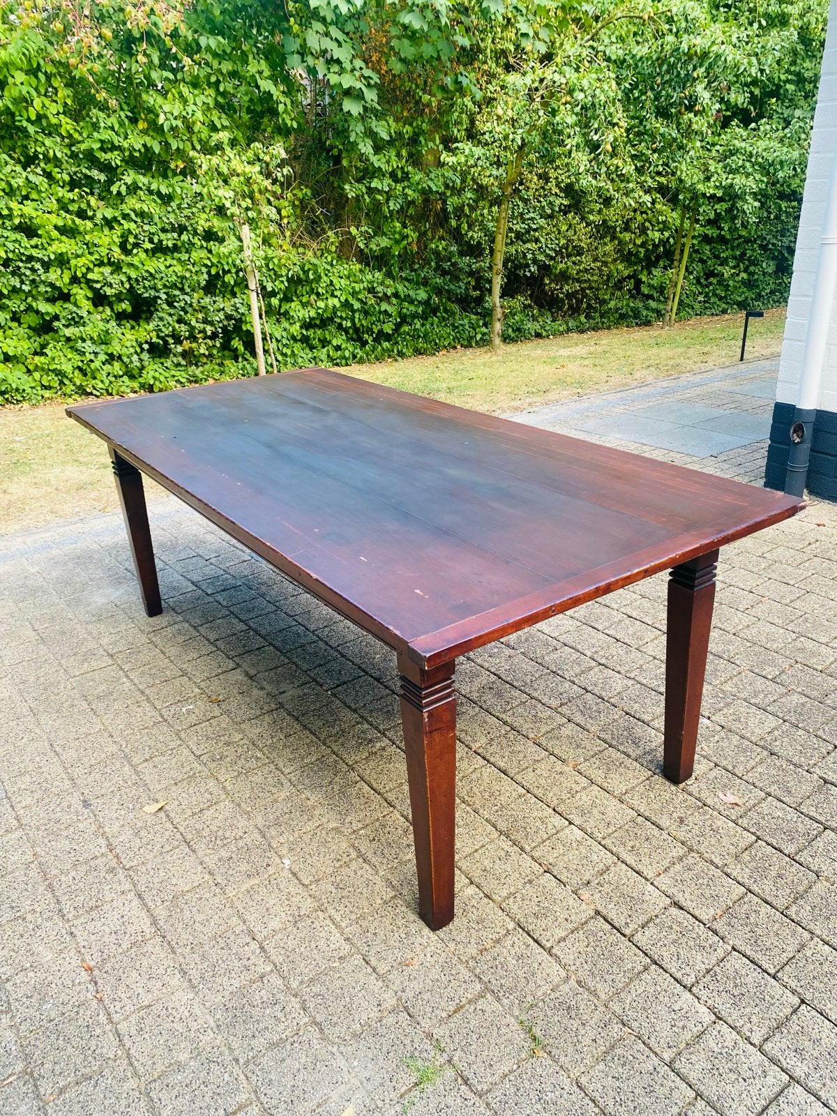 Grote kersenhouten eettafel - 220x100 cm, Ophalen