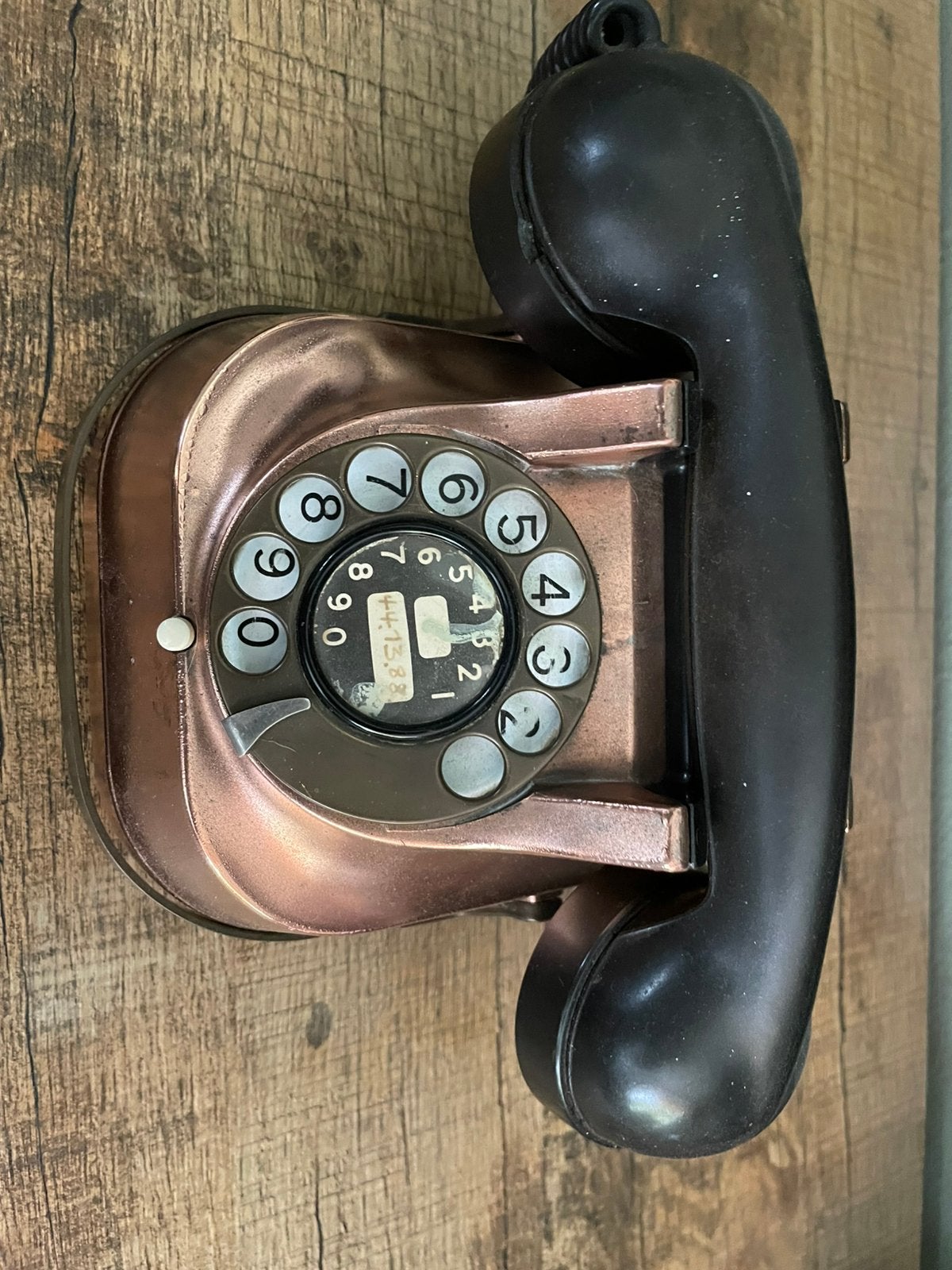 Antieke Telefoon koper, Telecommunicatie, Ophalen of Verzenden, Gebruikt