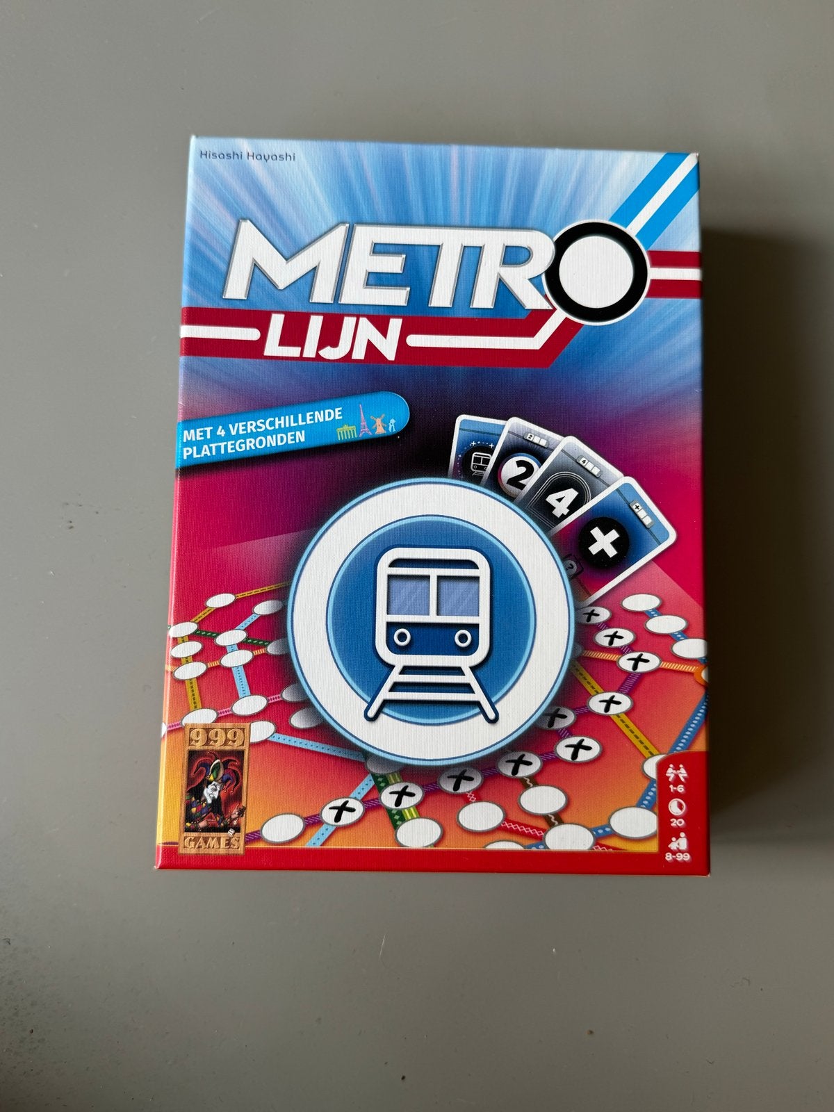Metro Lijn - Strategisch bordspel voor de hele familie, Een of twee spelers, Ophalen of Verzenden, Zo goed als nieuw
