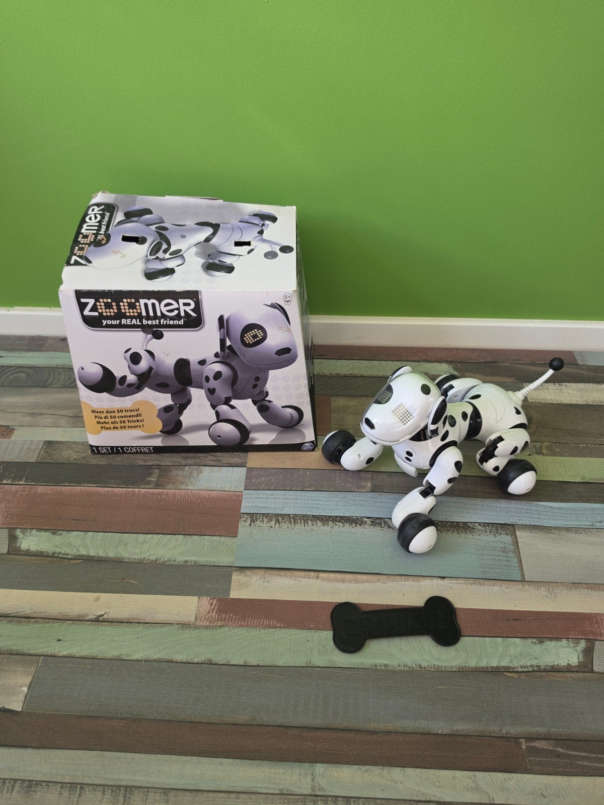 Zoomer Robot Hond Dalmatische Vriend met Bot, Ophalen, Zo goed als nieuw, Jongen of Meisje