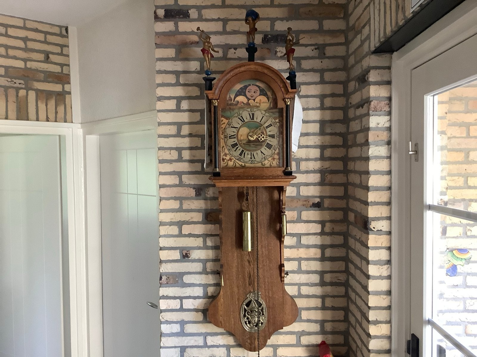 Antieke Friese Staartklok - Prachtig Handwerk, Ophalen