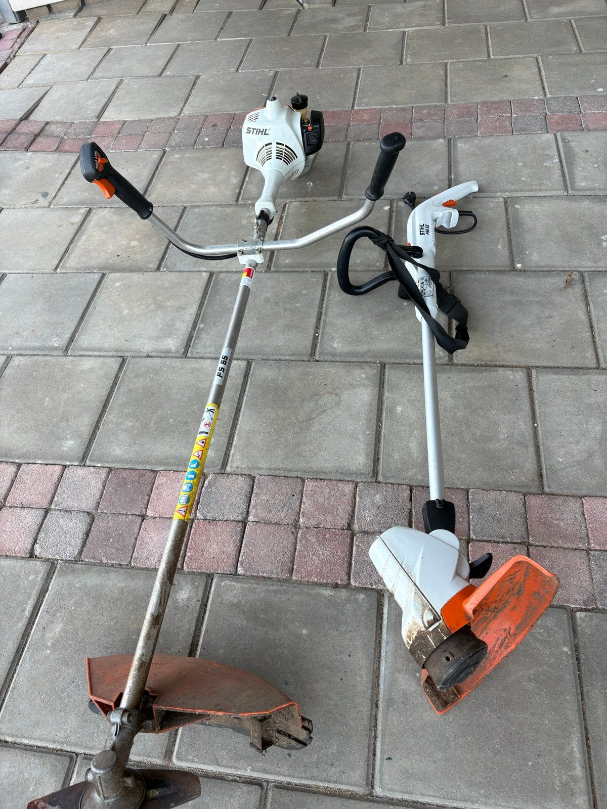 Set Stihl FS 55 Benzine Bosmaaier & Stihl FSE 52, Ophalen, Zo goed als nieuw, 30 tot 50 cm, Benzine