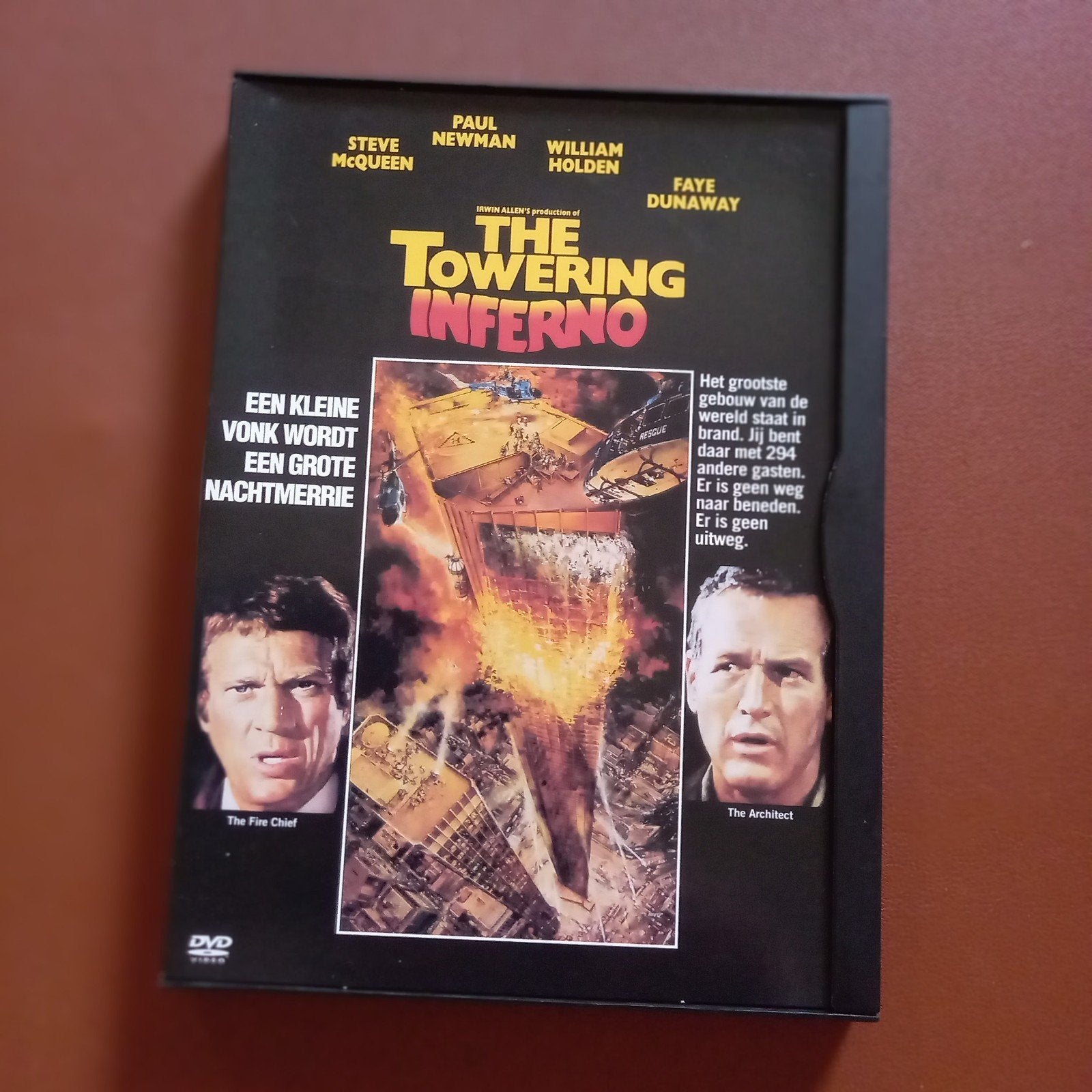 The Towering Inferno DVD - Klassieke rampenfilm, Cd's en Dvd's, Dvd's | Thrillers en Misdaad, Engels, Ophalen of Verzenden, Zo goed als nieuw