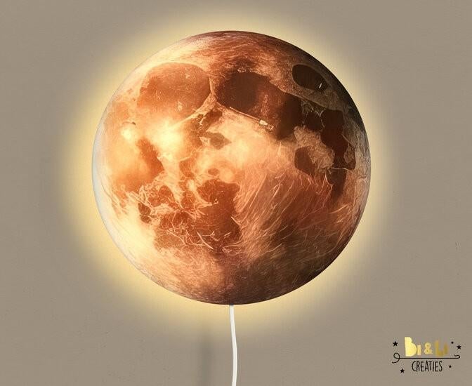 Ronde Wandlamp Space Little Dreamzzz 30 cm (Ø), Bi & Li Creaties, Nieuw, Ophalen of Verzenden, Bilicreaties@gmail.com