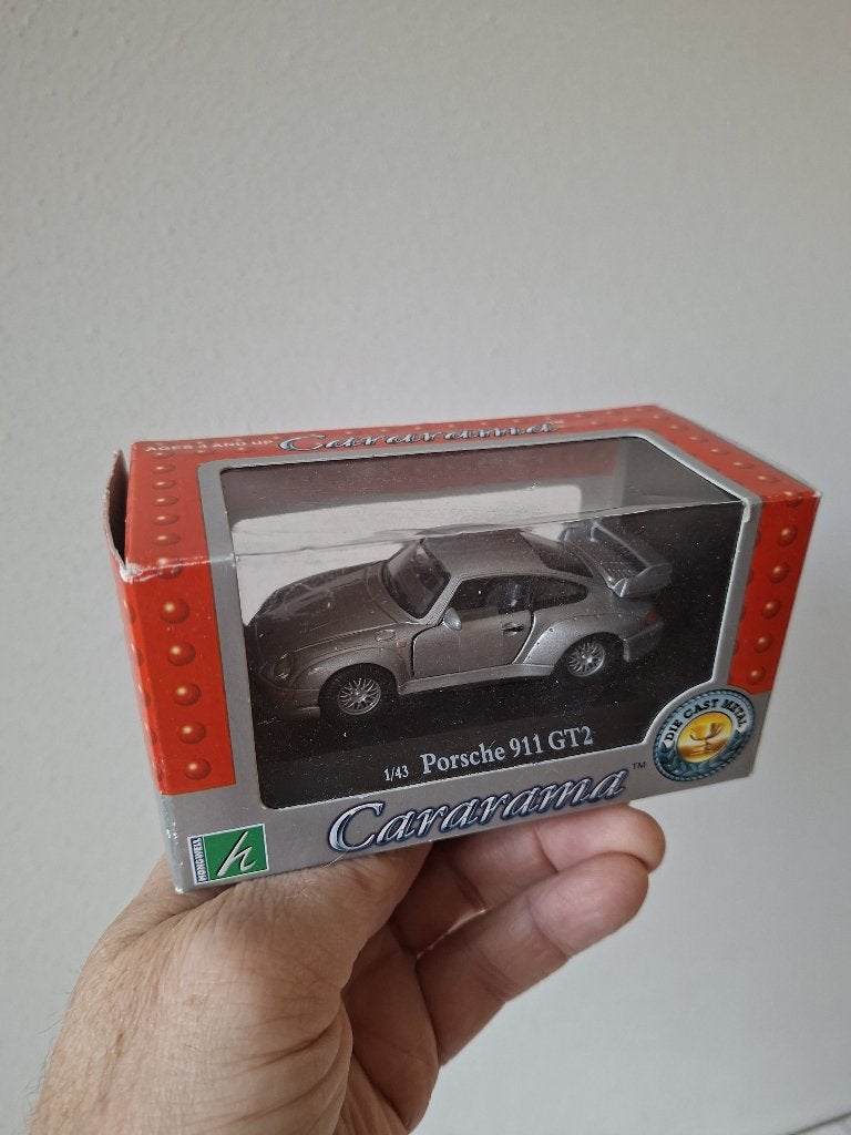 Porsche 911 GT2 1:43 Cararama Hongwell, Ophalen of Verzenden, Nieuw, Overige typen