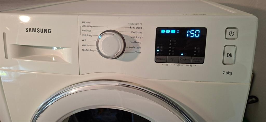 Samsung Warmtepompdroger 7kg, Witgoed en Apparatuur, Wasdrogers, 6 tot 8 kg, Gebruikt, Ophalen of Verzenden, Condens