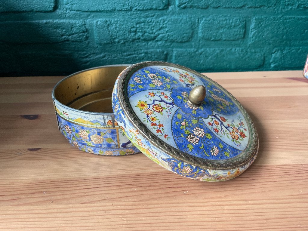 Partij 5 vintage blikken – Meßmer Tee, Pascall, Albert Heijn, Ophalen of Verzenden