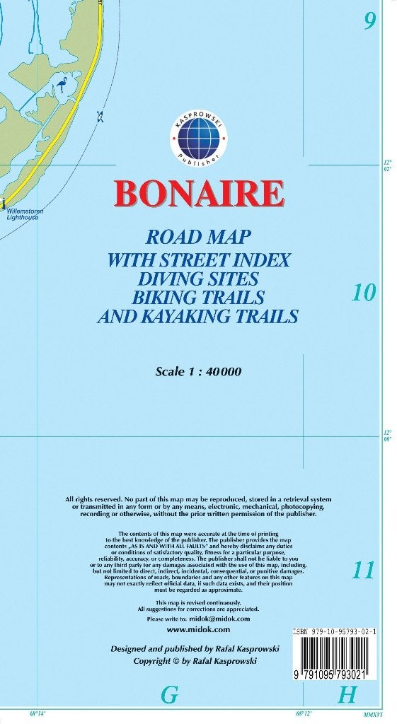 Roadmaps Bonaire, Saba, St. Eustatius en St. Maarten, Boeken, Verzenden, 2000 tot heden, Nieuw, Landkaart