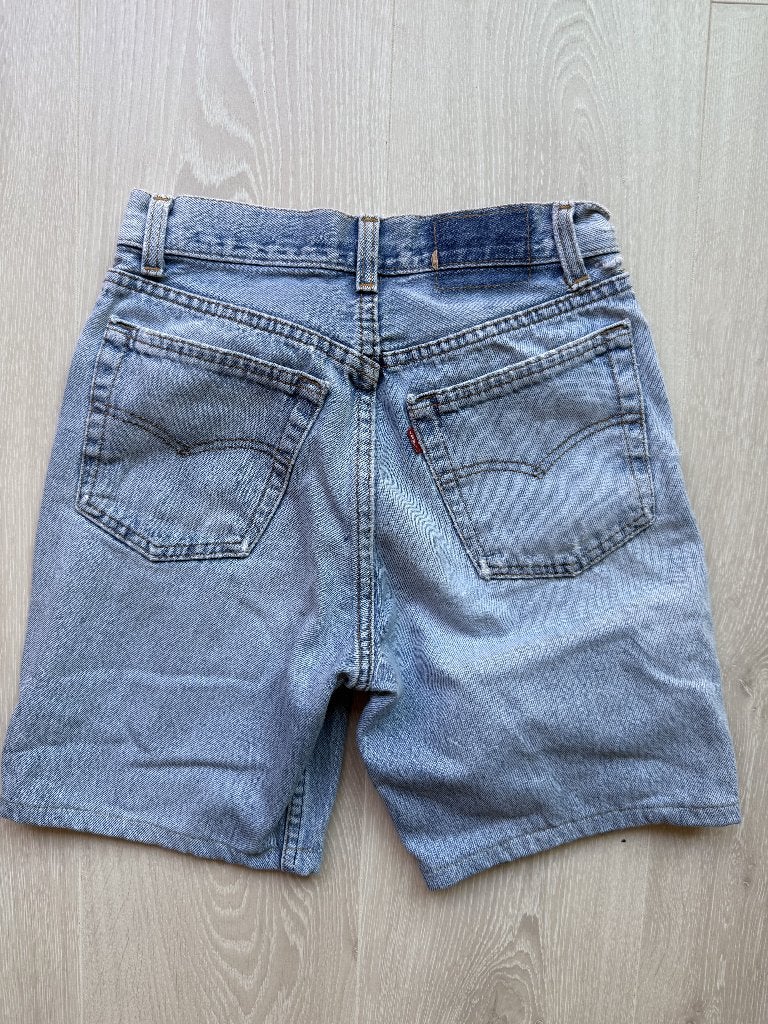 Levi's 501 Dames Korte Broek W27, Blauw, ., Ophalen of Verzenden, Zo goed als nieuw