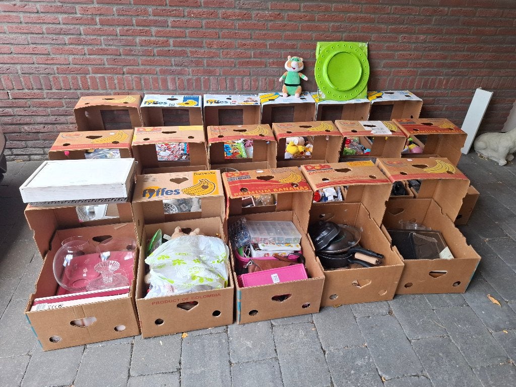 Rommelmarkt spullen diverse Bananendozen, Diversen, Rommelmarktspullen, Gebruikt, Ophalen