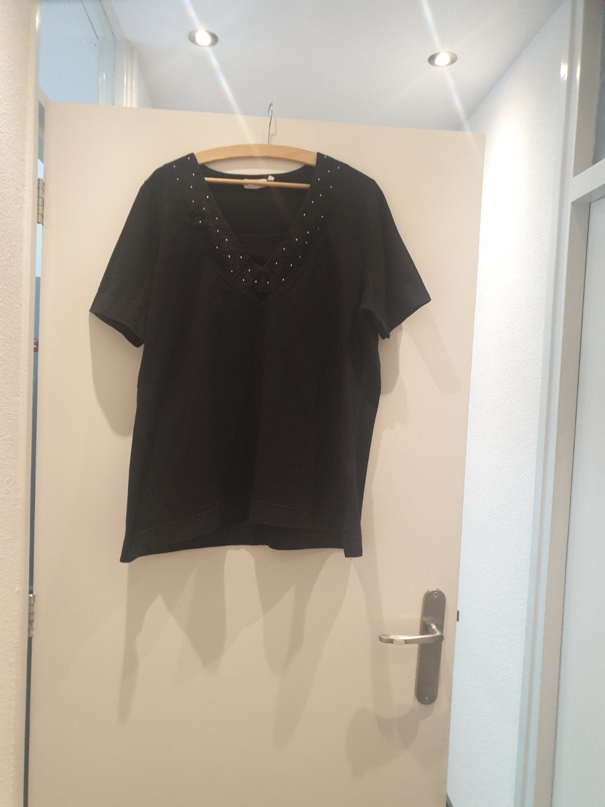 Dames t shirt, Zwart, Maat 46/48 (XL) of groter, Ophalen of Verzenden, Zo goed als nieuw