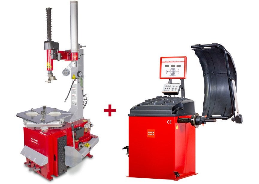 Set bandenwisselaar BT200M 230V+ balanceermachine BB350 230V, Ophalen, Nieuw