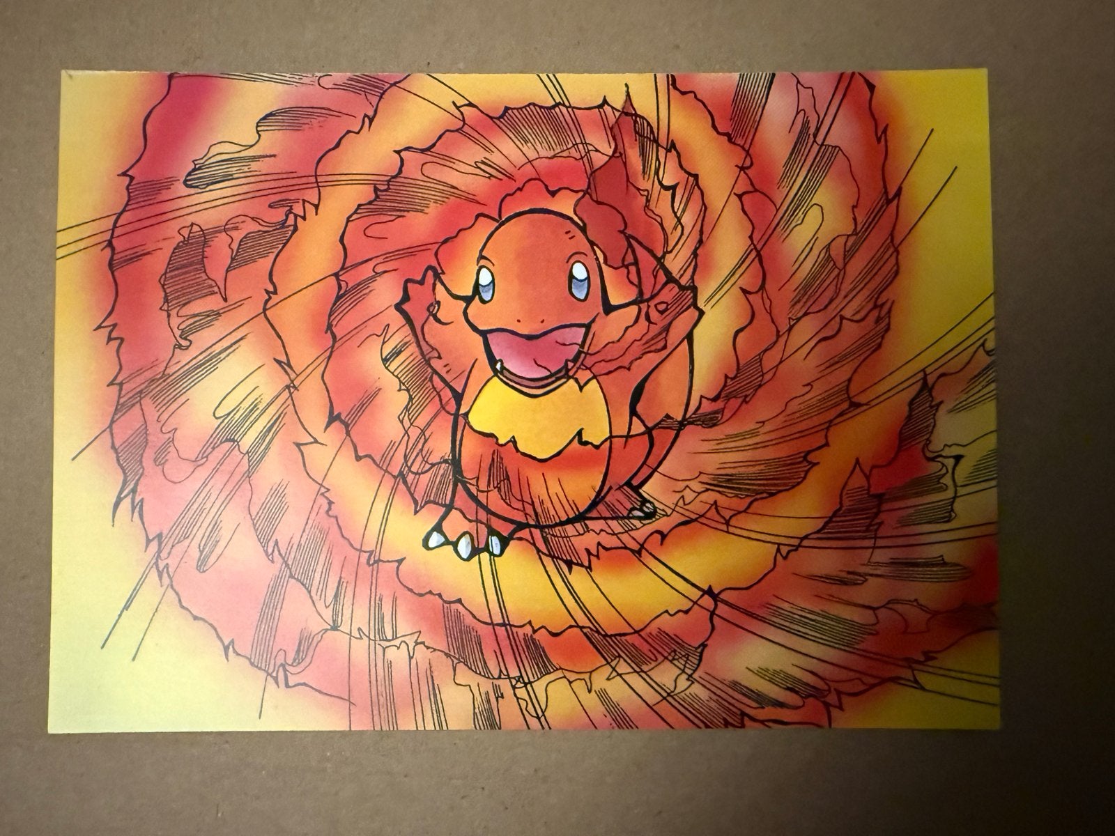 Pokémon Charmander Red Version Postcard, Hobby en Vrije tijd, Ophalen of Verzenden, Nieuw