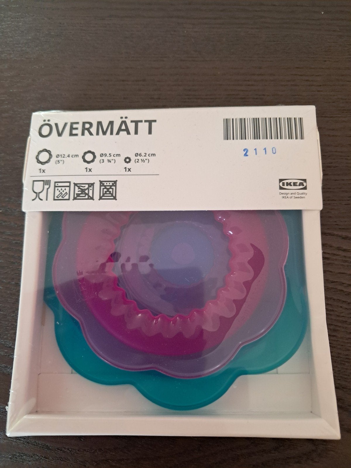 IKEA ÖVERMÄTT - Set van 3 bloemvormige deksels, Overige typen, IKEA, Kunststof, Nieuw