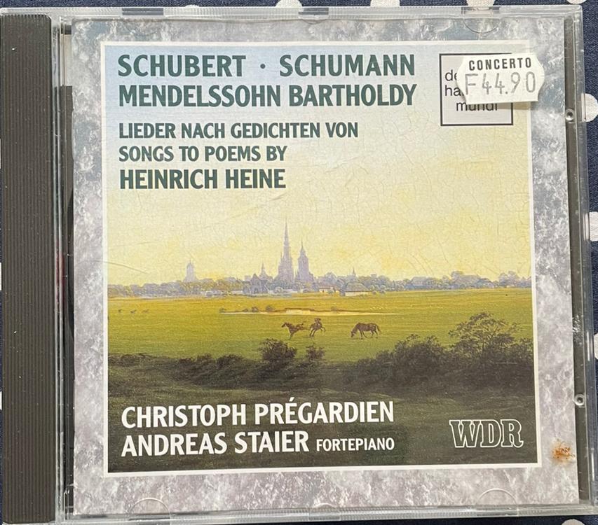 Schubert, Schumann, Mendelssohn Bartholdy - Lieder (CD), Ophalen of Verzenden, Romantiek, Zo goed als nieuw, Vocaal