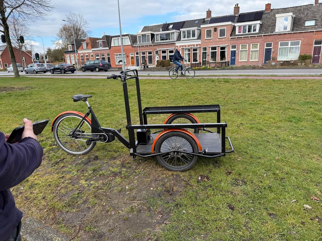 Stevige Bakfiets met Aanhanger - Ideaal voor Goederen, Fietsen en Brommers, Fietsen | Bakfietsen, Gebruikt, Overige merken, Goederen