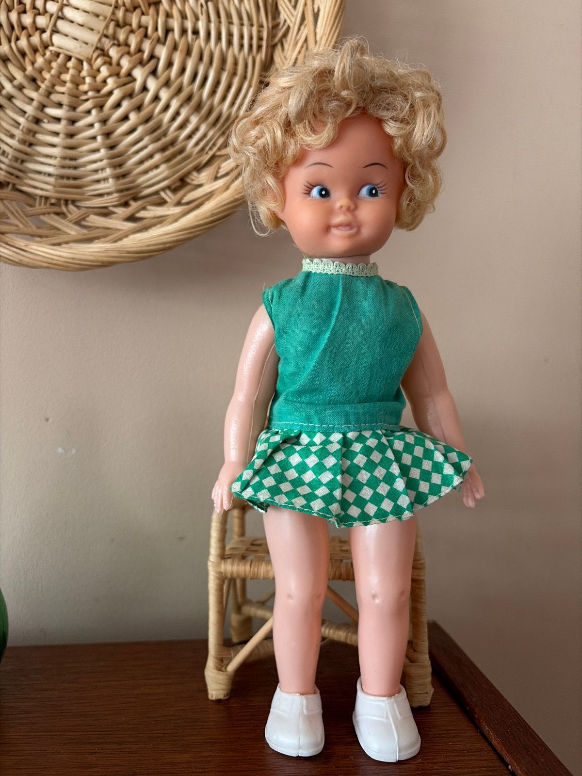 Vintage/retro popje, Ophalen of Verzenden, Gebruikt, Pop
