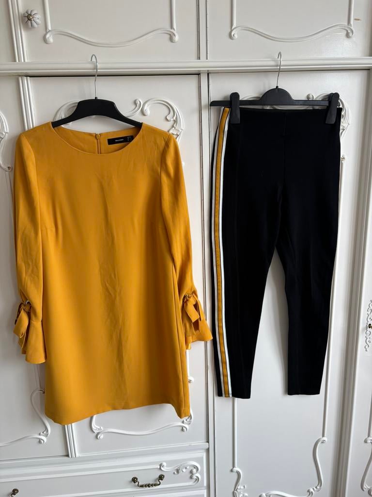 Nieuw geel tuniek jurk en tregging merk Hallhuber maat 36, Geel, Nieuw, Ophalen of Verzenden, Maat 36 (S)