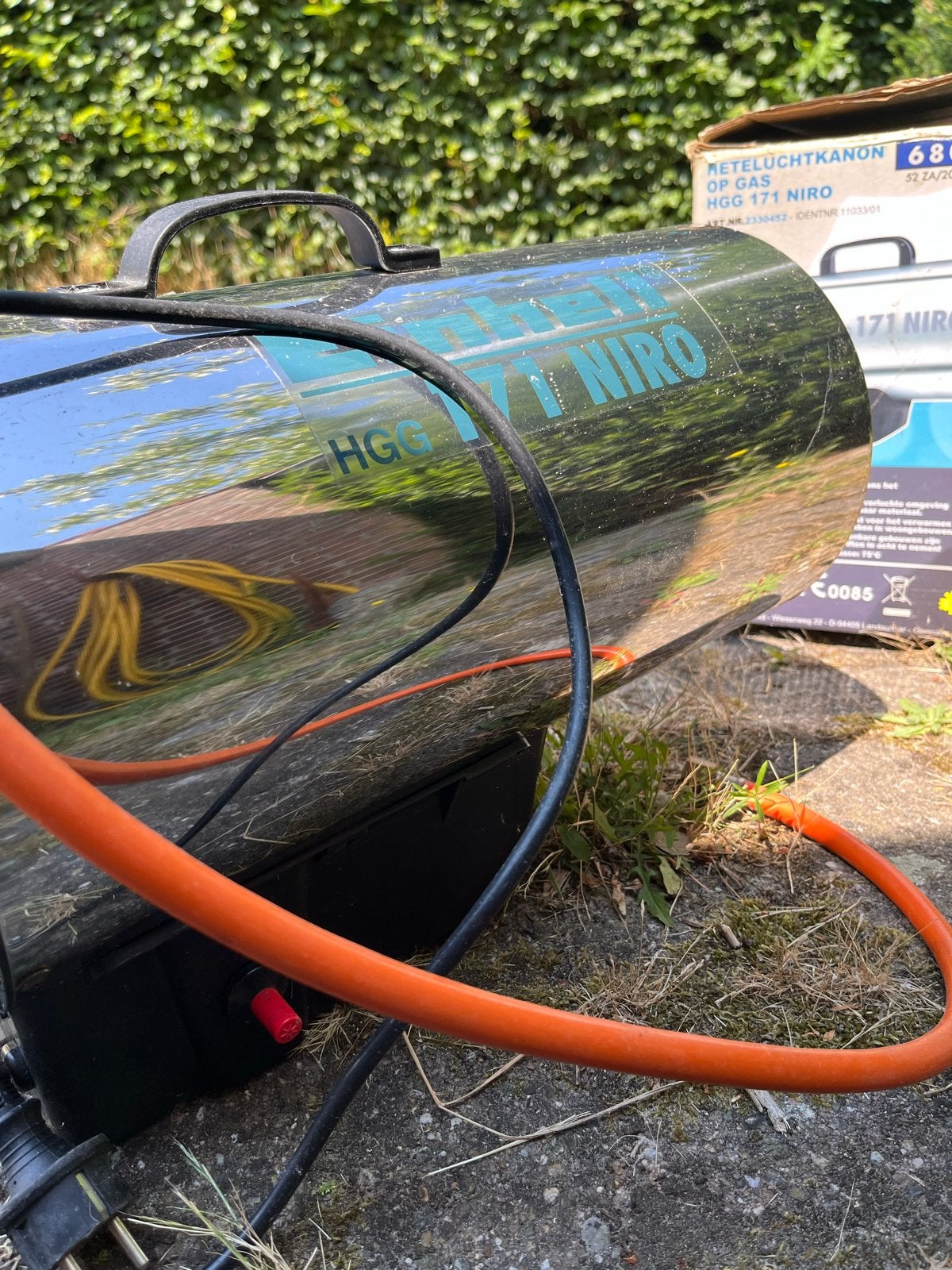 Einhell HGG 171 Niro heteluchtkanon op gas, Ophalen, Gebruikt, Kachel