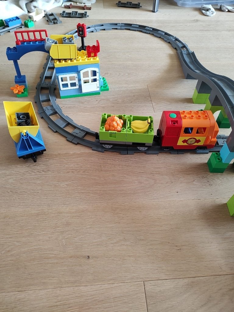 LEGO Duplo 10508 Treinset inclusief extra trein en rails, Inclusief extra onderdelen, Overige thema's, Ophalen of Verzenden, Zo goed als nieuw