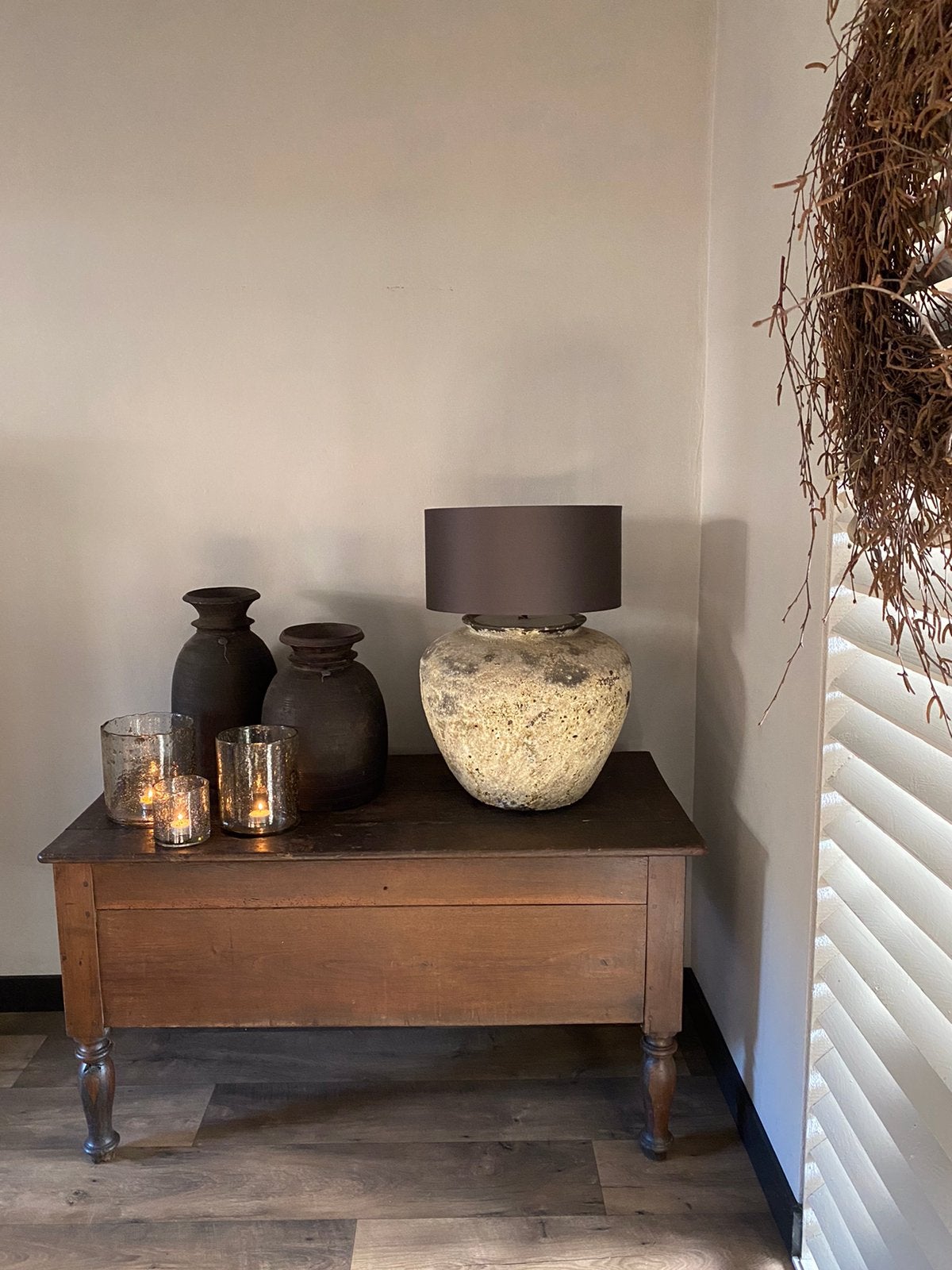 Antieke kist-bruidskist-sidetable-tv meubel-oude kist-tafel, Ophalen