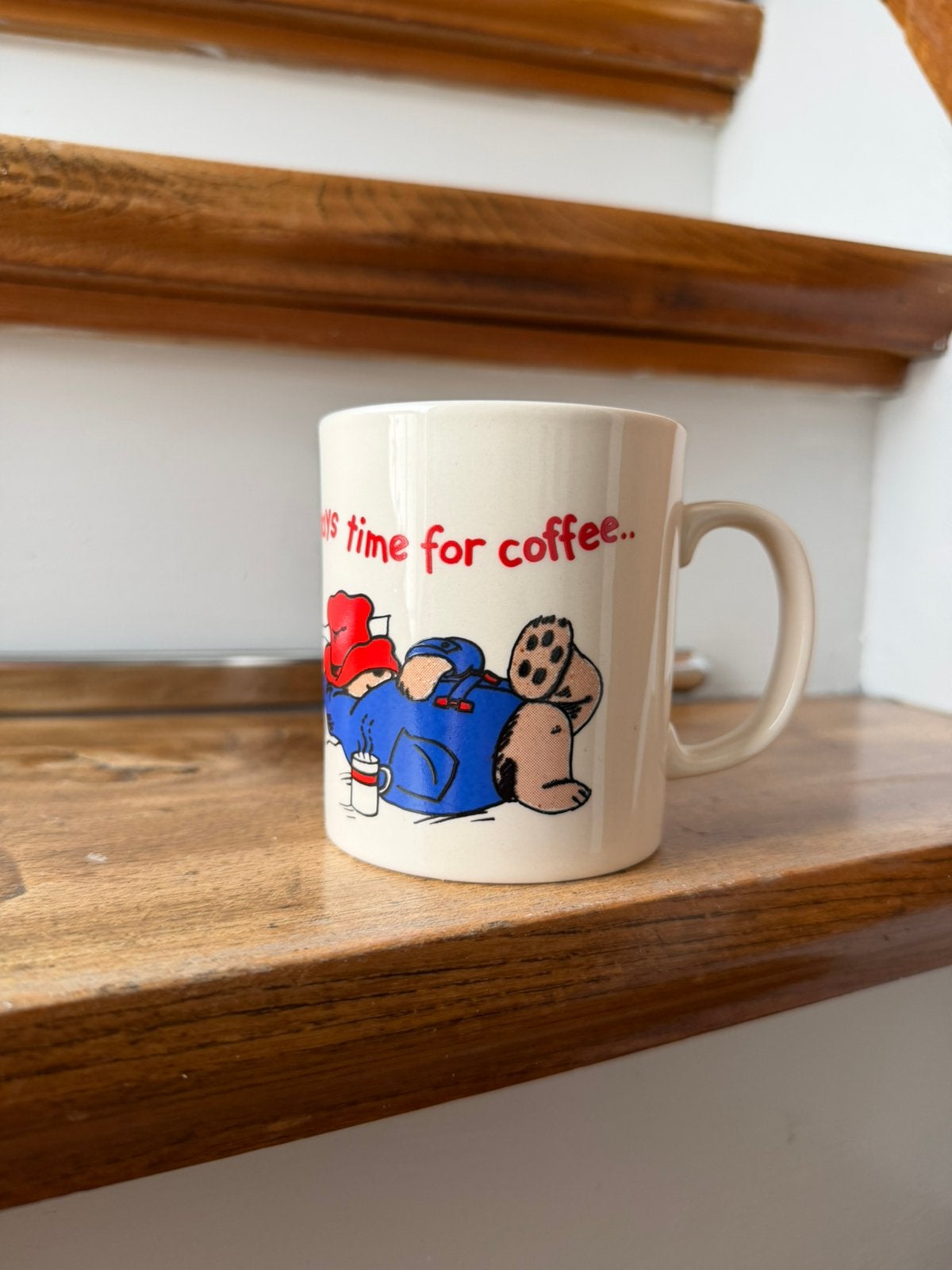 2x Paddington ‘it’s always time for coffee’ mok, Ophalen of Verzenden, Zo goed als nieuw, Overige stijlen, Kop(pen) en/of Schotel(s)