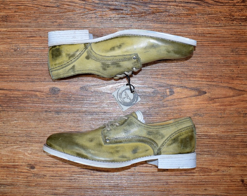 YELLOW CAB - leren herenschoenen green - maat 41, Overige kleuren, Nieuw, Ophalen of Verzenden, Yellow Cab