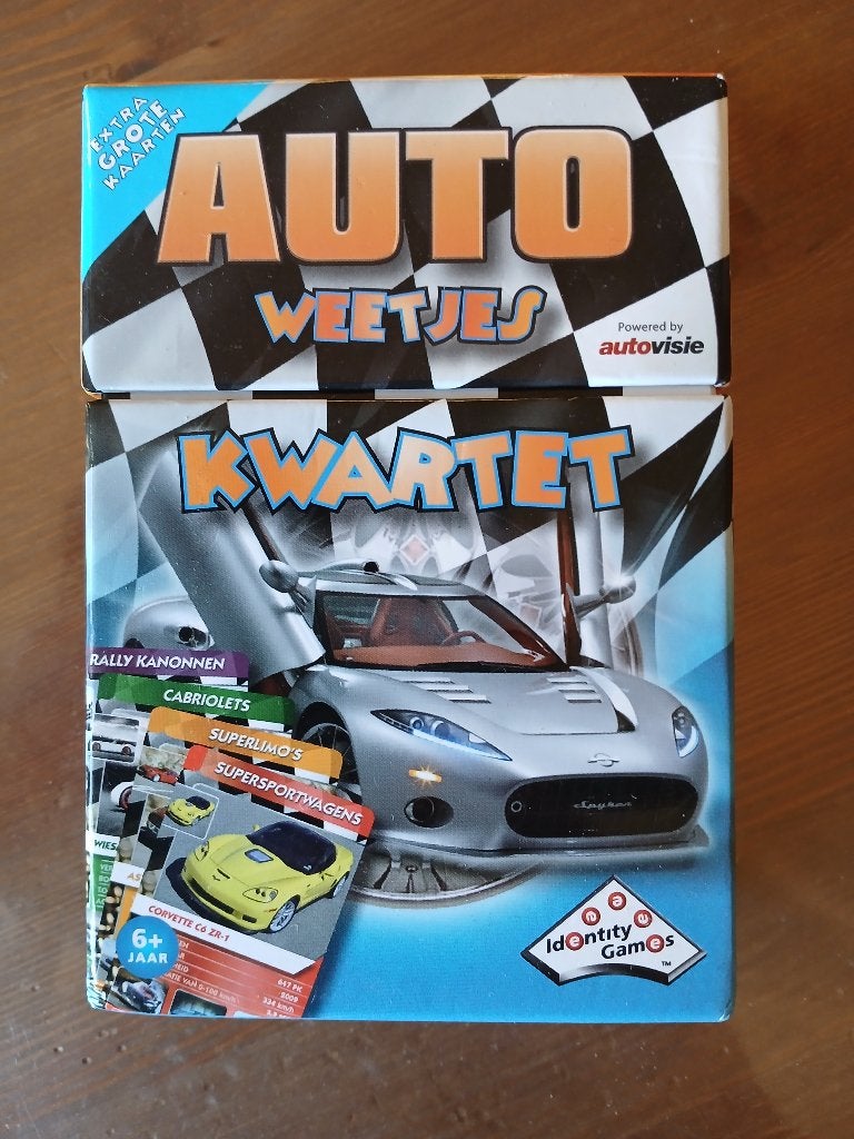 Kwartetspel auto's, Verzamelen, Ophalen of Verzenden, Zo goed als nieuw, Kwartet(ten)