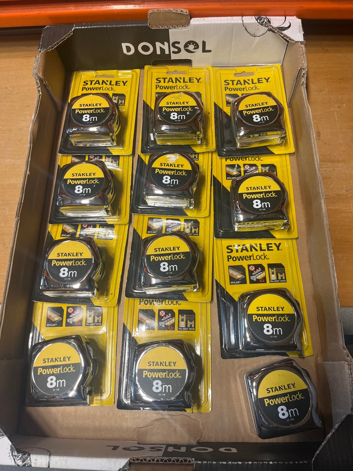 12x Stanley PowerLock Rolmaat 8m - Nieuw in verpakking, Ophalen of Verzenden, Nieuw, Rolmaat/meetlint, Stanley