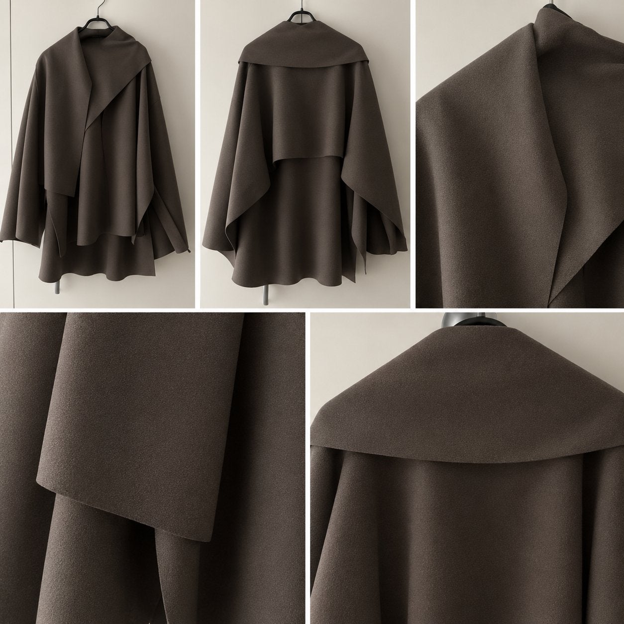 Poncho, Verzenden, Nieuw, Maat 36 (S), Paars