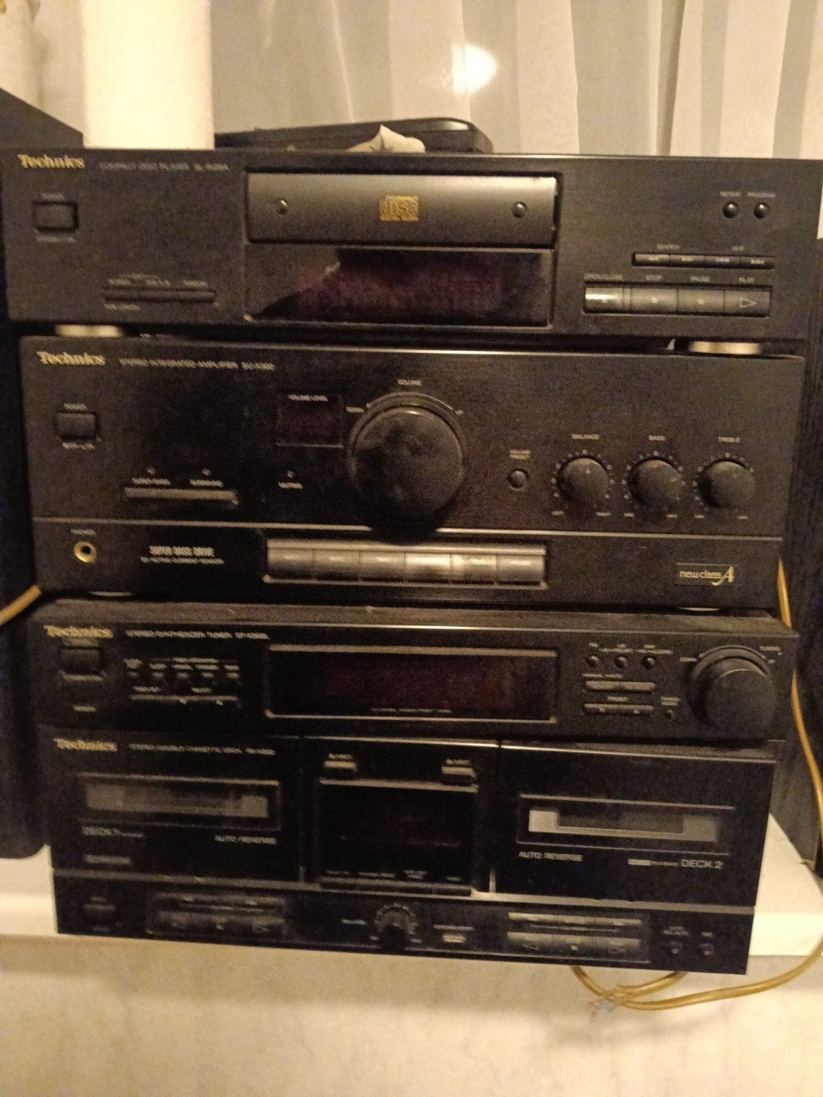 Technics Hifi Set met Yamaha Receiver en JVC Speakers, Ophalen, Gebruikt, Yamaha, 60 tot 120 watt