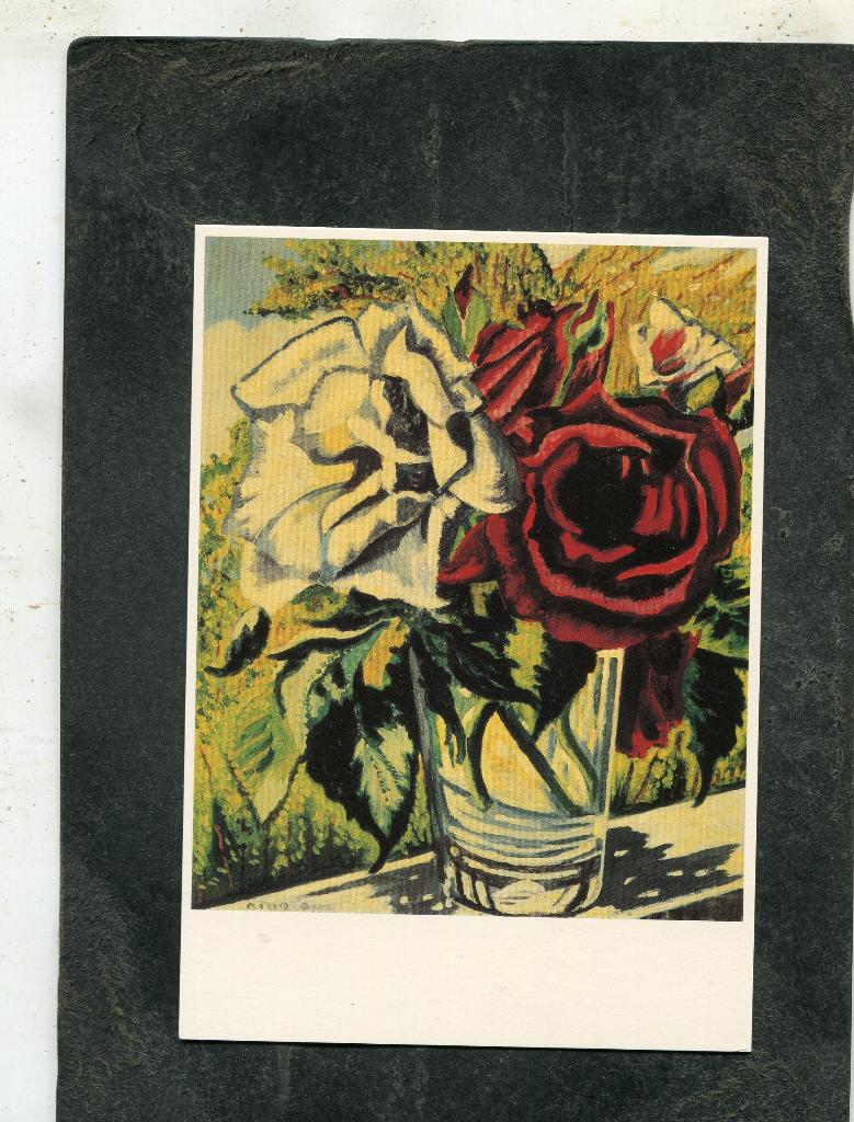 Ansicht Charley Toorop - Rozen in glas, Verzamelen, Ansichtkaarten | Themakaarten, Verzenden, 1980 tot heden, Ongelopen
