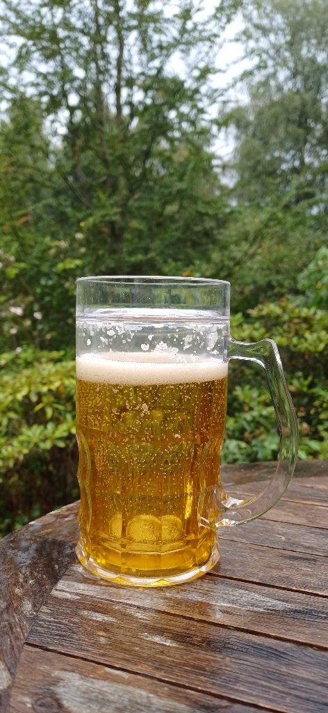 nep bierglas 6 stuks, Ophalen, Zo goed als nieuw