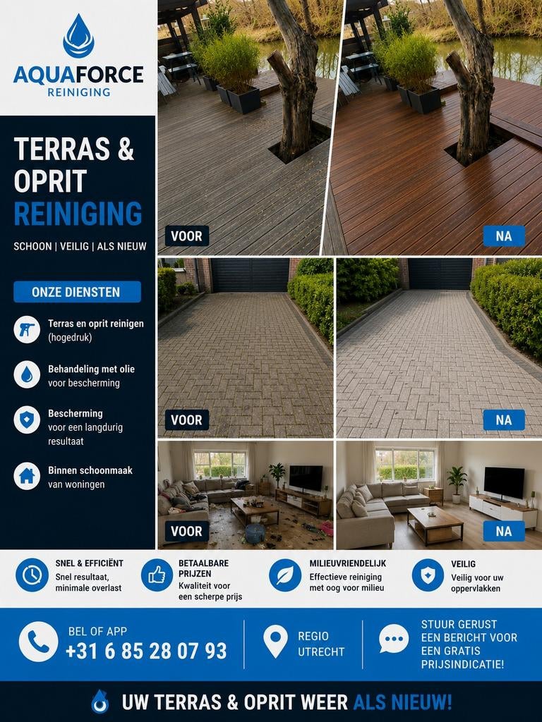 Terras & Oprit Reiniging | Hogedrukreiniging, Diensten en Vakmensen