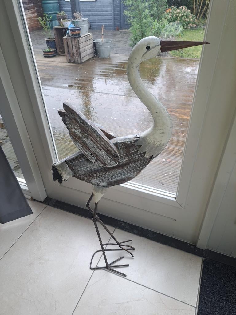 Reiger, hout met ijzer, Ophalen of Verzenden, Zo goed als nieuw