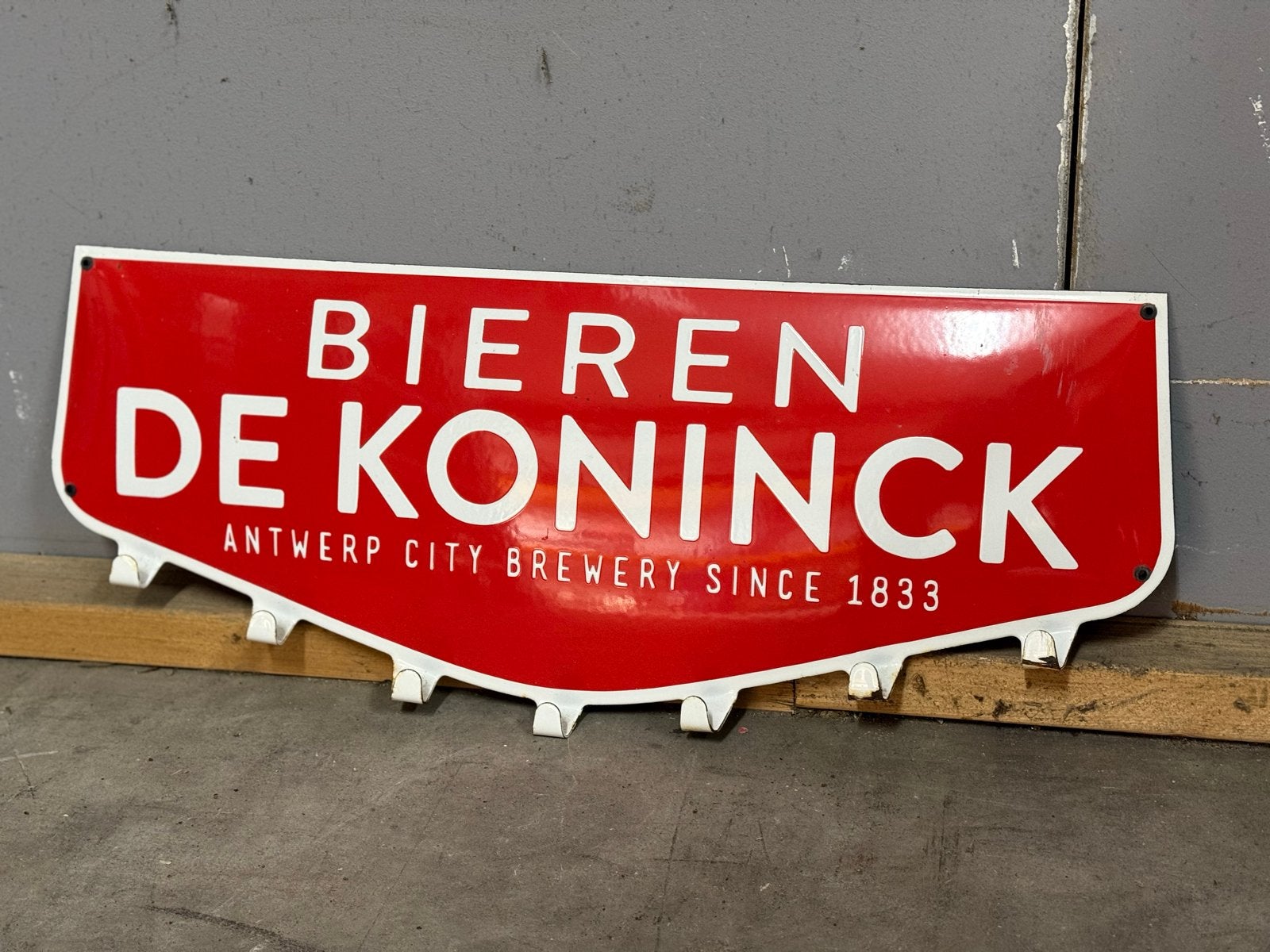 Emaille reclamebord De Koninck bieren, Verzamelen, Merken en Reclamevoorwerpen, Ophalen of Verzenden, Gebruikt, Reclamebord