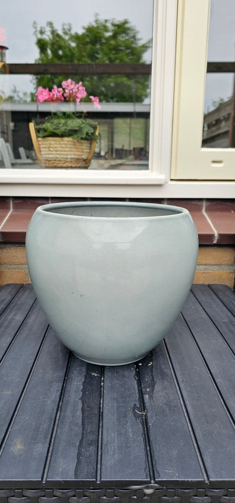 Stijlvolle Rain bloempot 24cm /binnen, Tuin en Terras, Bloempotten, Ophalen, Rond, Zo goed als nieuw, Balkon
