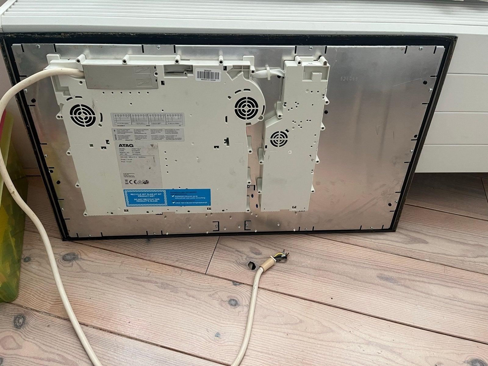 ATAG Inductiekookplaat - Defect (onderdelen), Ophalen, Gebruikt, Inbouw, Inductie
