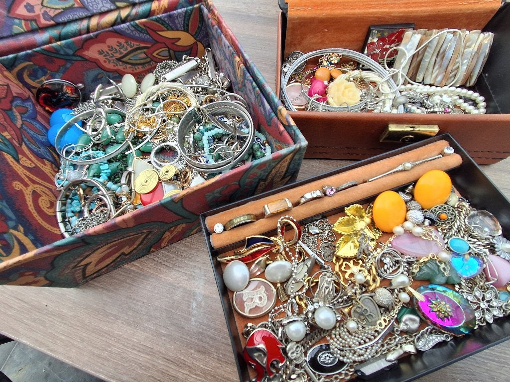 Groot lot vintage sieraden, Verzenden, Overige materialen, Overige typen