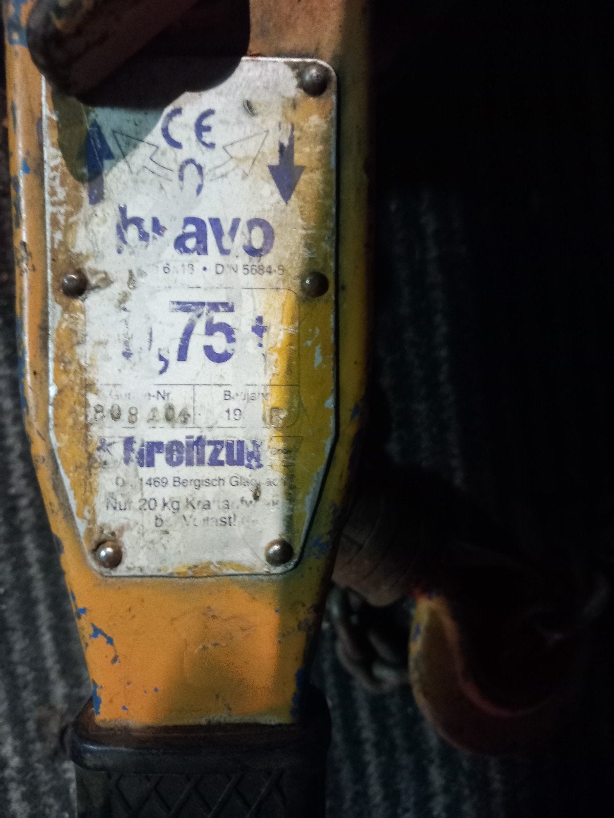 Gebruikte Bravo 0,75T kettingtakel - Handmatige takel, Ophalen