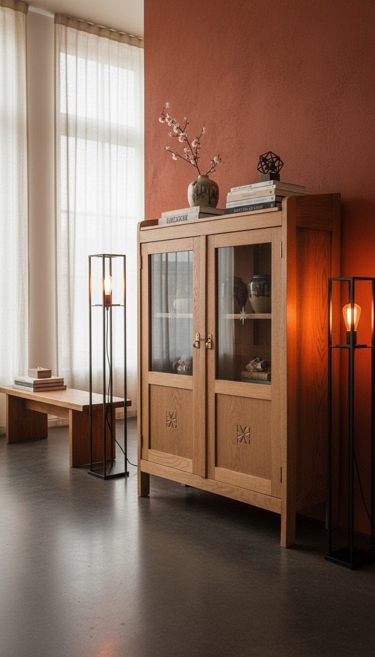 Art Deco/Amsterdamse School vitrinekastje/boekenkast, Ophalen