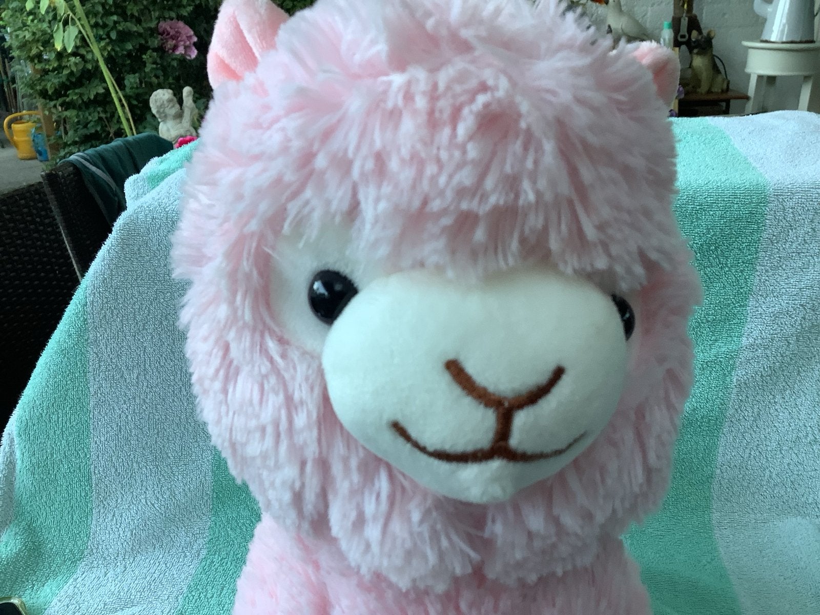 Grote zachte roze alpaca knuffel - Steun KIKA, Overige typen, Ophalen of Verzenden, Zo goed als nieuw, Middelgroot (20 tot 80 cm)