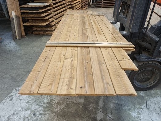 3.35 m2 Thermowood rabat hout - channelsiding - nr: tp146, Ophalen, Nieuw, 250 cm of meer, Planken